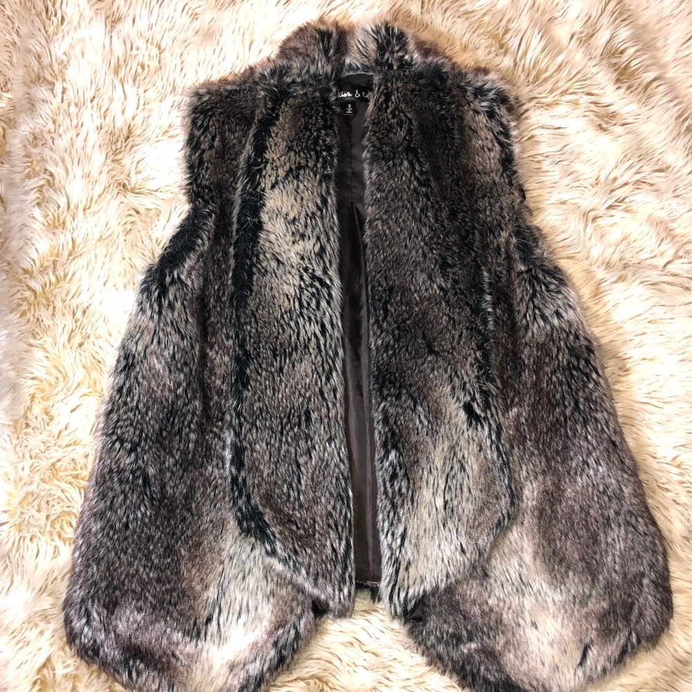 Fur Vest - Multicolored